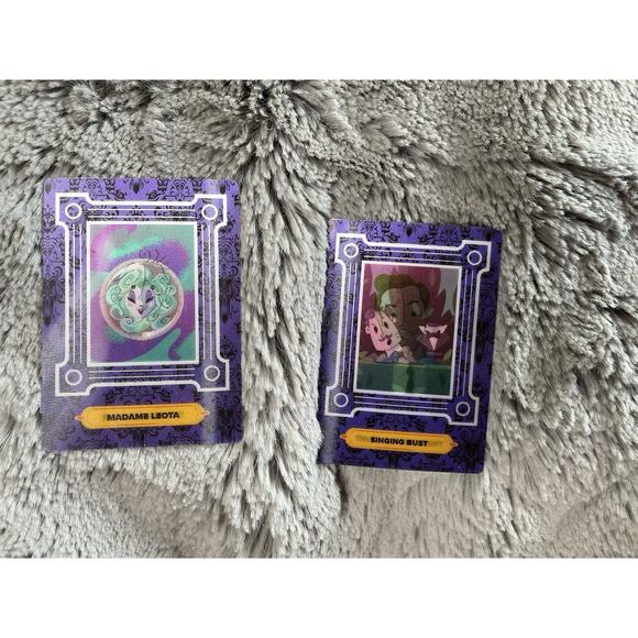 Disneyland Ghost Host Haunted Mansion Magic Key Trading Cards 2 Pack Bundle Set - Picture 8 of 9